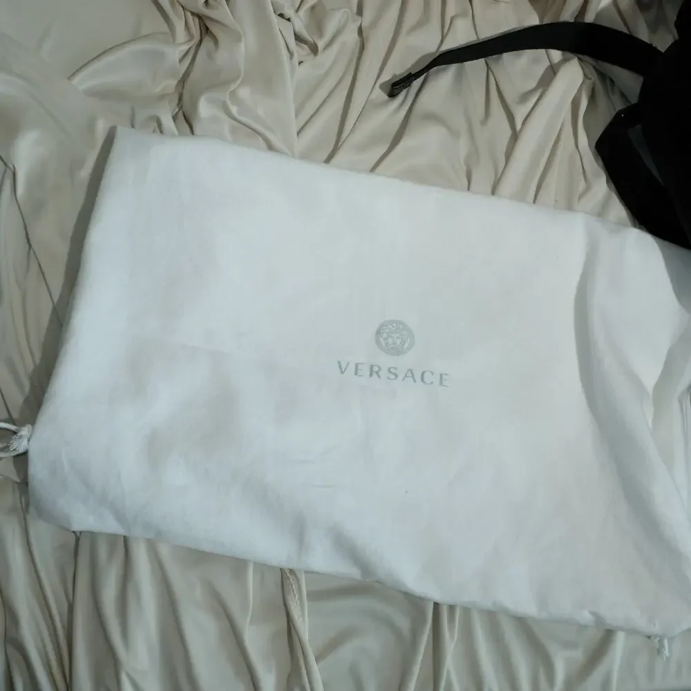 Versace Allover Neo Nylon Backpack Black NWT